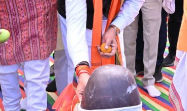 *सिरीमकेला नील कंठेश्वर महादेव मंदिर प्राण प्रतिष्ठा समारोह में हुए शामिल,क्षेत्रवासियों के लिए समुदायिक भवन बनाने की घोषणा*