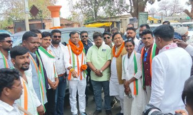 कांग्रेस के प्रदेश अध्यक्ष दीपक बैज का हुआ भव्य स्वागत कार्यकर्ताओं मे दिखी जोश