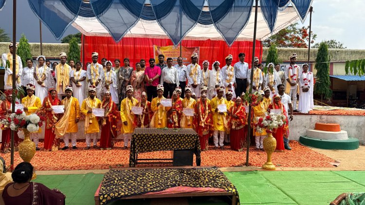 बगीचा में मुख्यमंत्री कन्या विवाह योजनांतर्गत 13  जोड़ी का हिन्दु रीतिरिवाज से तो 7 जोड़ी का मिशन रीतिरिवाज से विवाह हुआ संपन्न